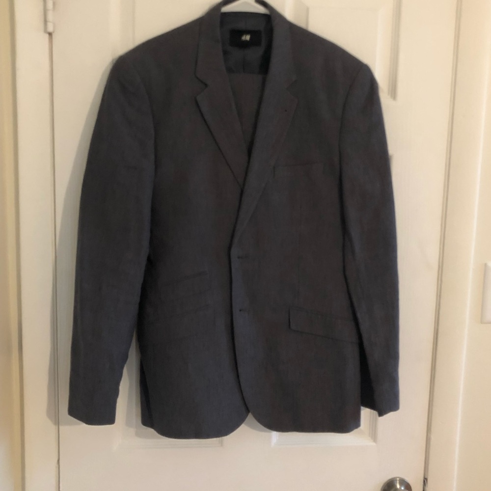 H&M Slim Fit Linen Blazer w/ Pants